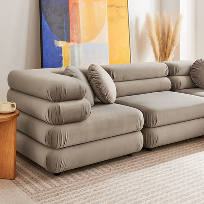 Jubilee 5-Piece Modular Performance Velvet Sectional Sofa