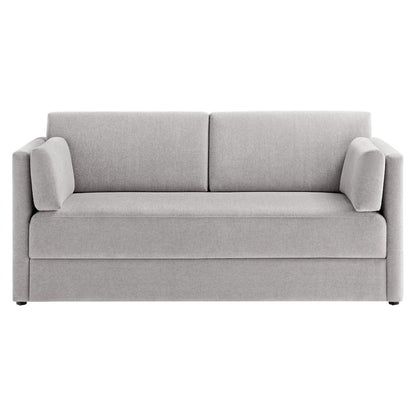 Linden Upholstered Heathered Chenille Sofa