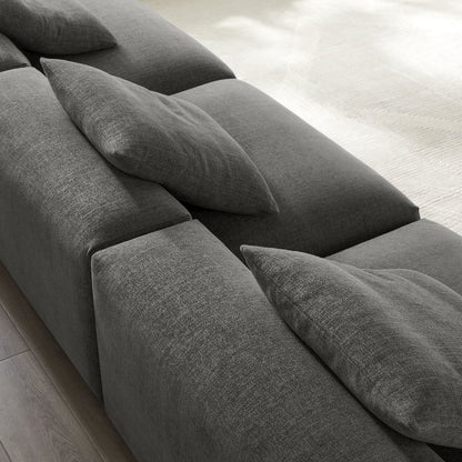 Solace 3-Piece Modular Upholstered Fabric Sofa