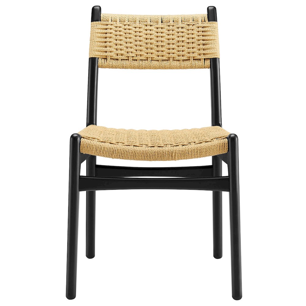 Wynn Rope and Wood Dining Side Chairs Set of 2
