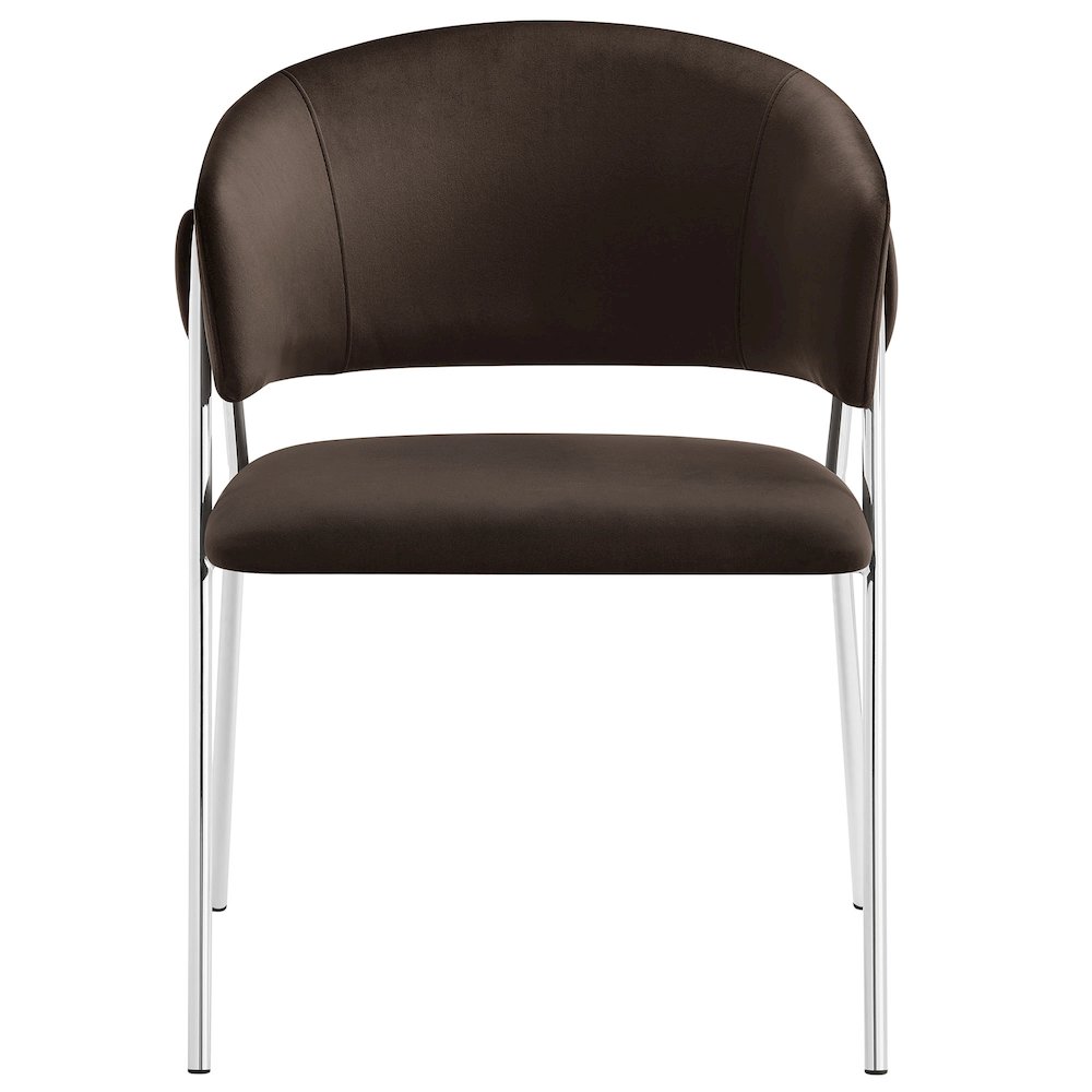 Nella Upholstered Performance Velvet Dining Chair Set of 2