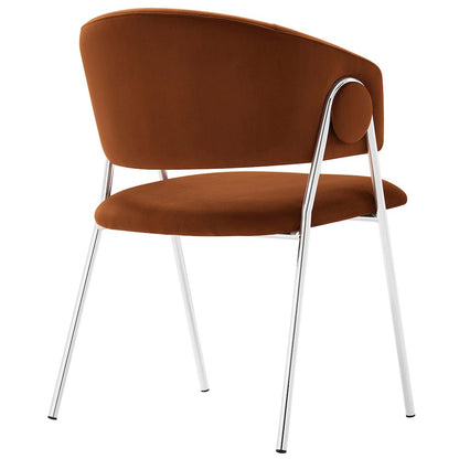 Nella Upholstered Performance Velvet Dining Chair Set of 2