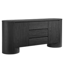 Duval 71" Rounded Sideboard Storage Cabinet