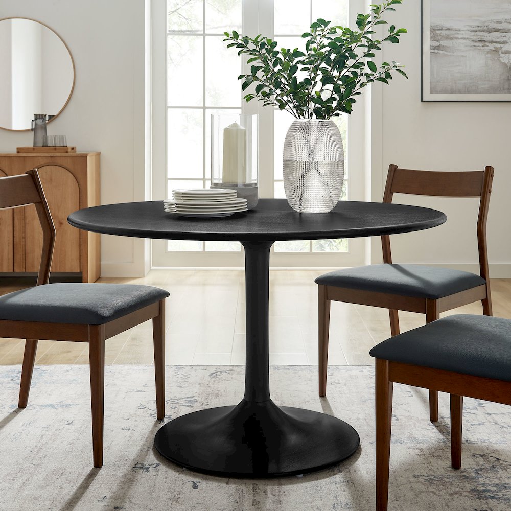 Lippa 48" Round Solid Wood Dining Table