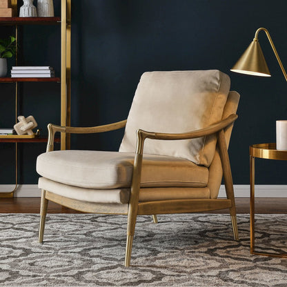 Langford Performance Velvet Accent Armchair