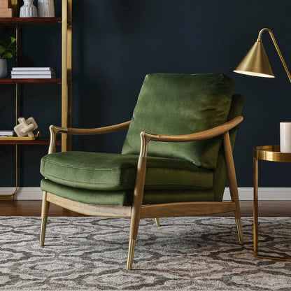 Langford Performance Velvet Accent Armchair