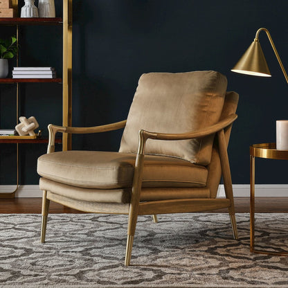 Langford Performance Velvet Accent Armchair