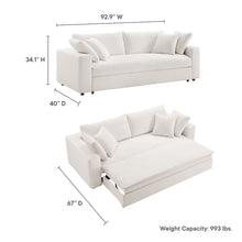 Commix Down Filled Overstuffed Sleeper Sofa