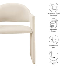 Talia Performance Velvet Dining Armchair
