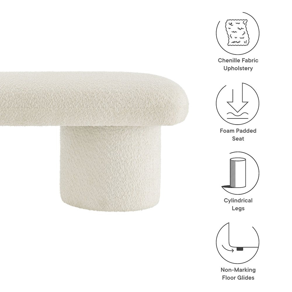 Orla Chenille Upholstered Bench