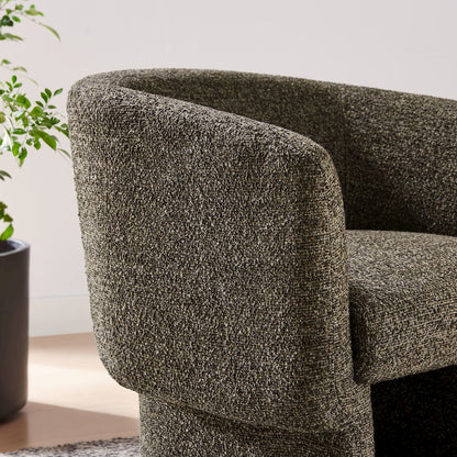 Muse Boucle Fabric Barrel Accent Chair