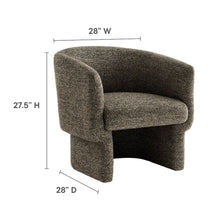Muse Boucle Fabric Barrel Accent Chair