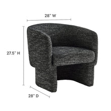 Muse Boucle Fabric Barrel Accent Chair