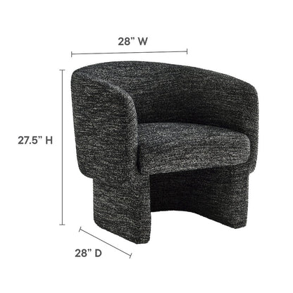 Muse Boucle Fabric Barrel Accent Chair