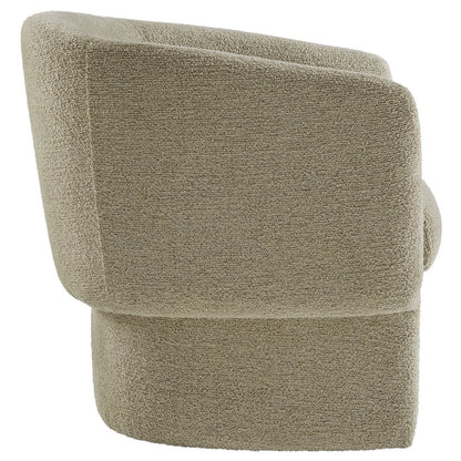 Muse Boucle Fabric Barrel Accent Chair