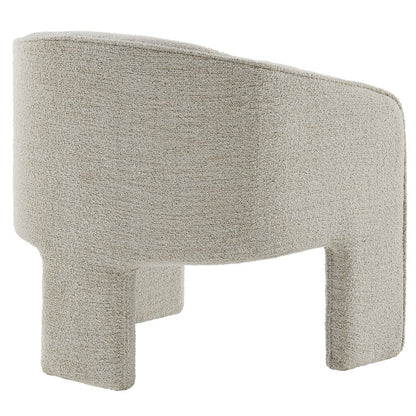 Greer Boucle Fabric Upholstered Accent Armchair
