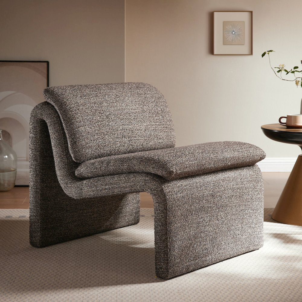 Dune Boucle Upholstered Armless Accent Chair