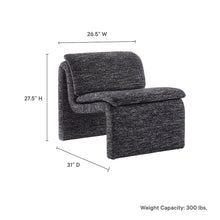Dune Boucle Upholstered Armless Accent Chair