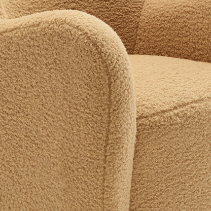 Montrose Wingback Sherpa Swivel Accent Chair