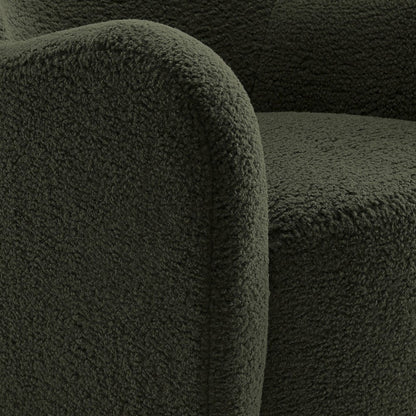 Montrose Wingback Sherpa Swivel Accent Chair