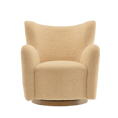 Montrose Wingback Sherpa Swivel Accent Chair