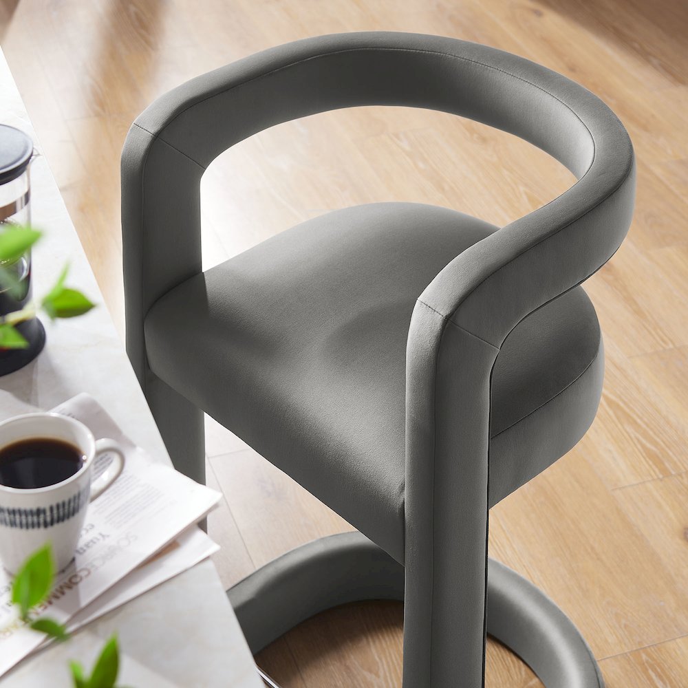 Winslow Performance Velvet Counter Stool