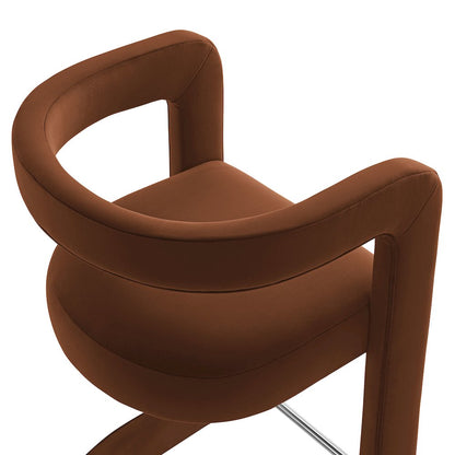 Winslow Performance Velvet Bar Stool