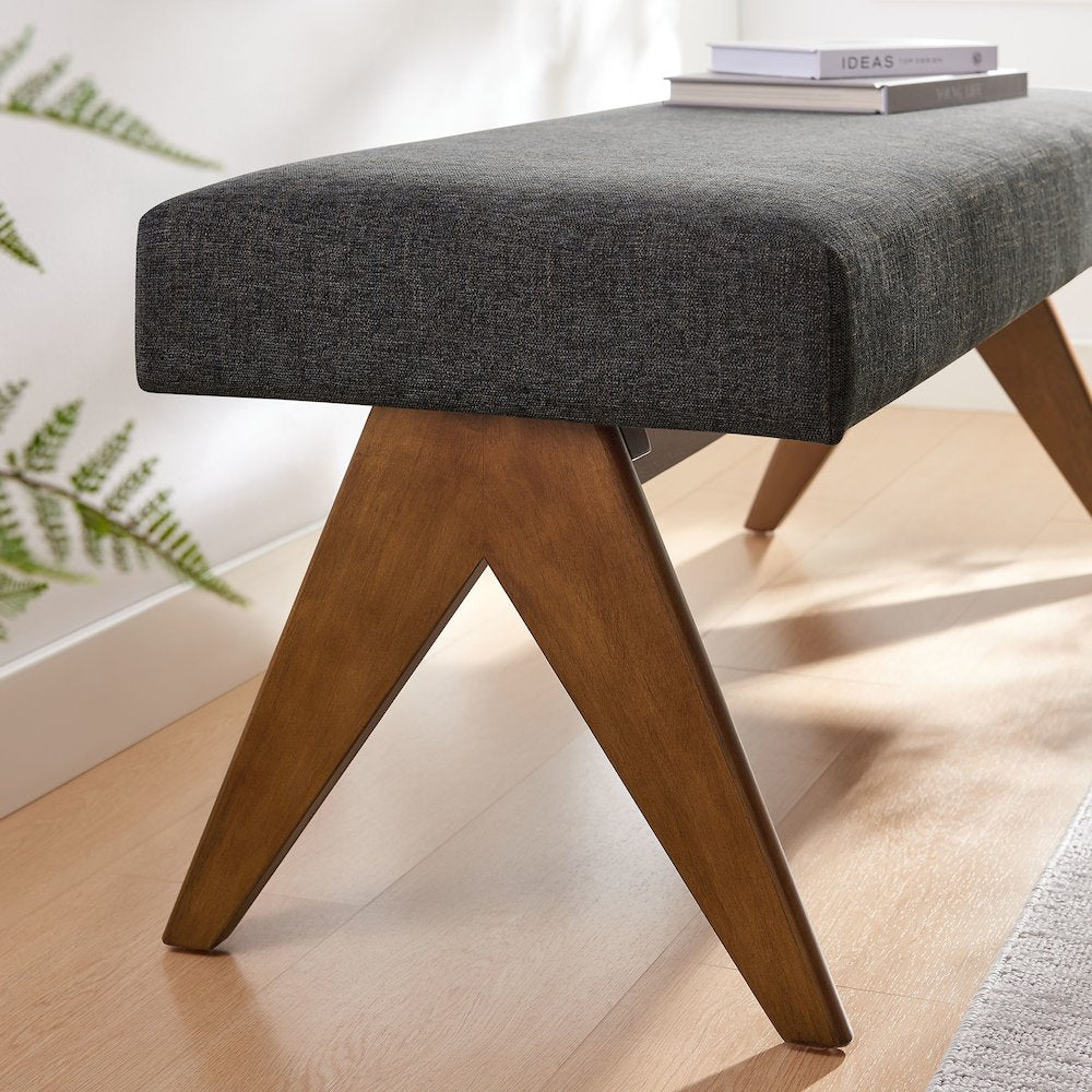 Lyra 47" Fabric Upholstered Bench