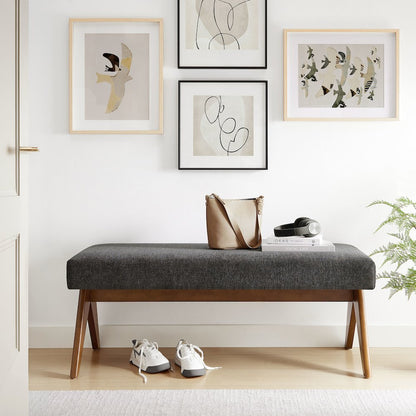 Lyra 47" Fabric Upholstered Bench