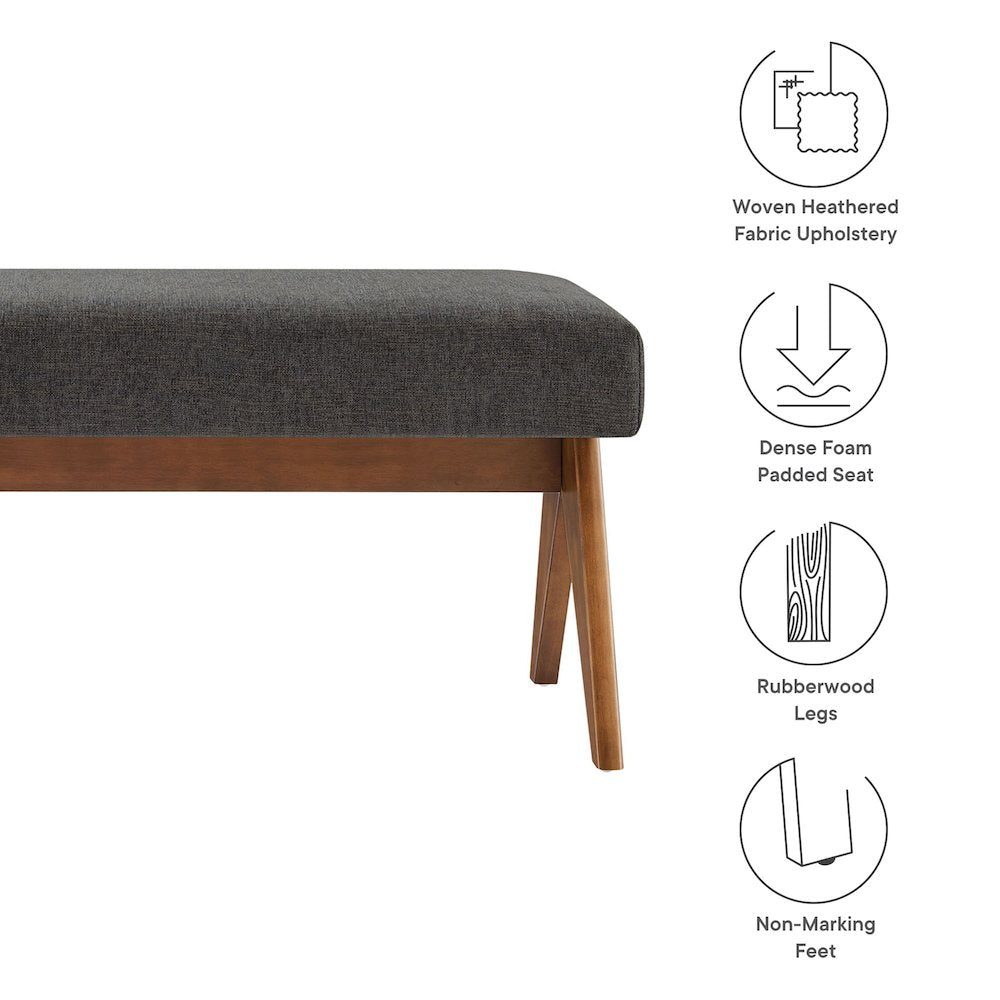 Lyra 47" Fabric Upholstered Bench
