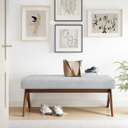Lyra 47" Fabric Upholstered Bench