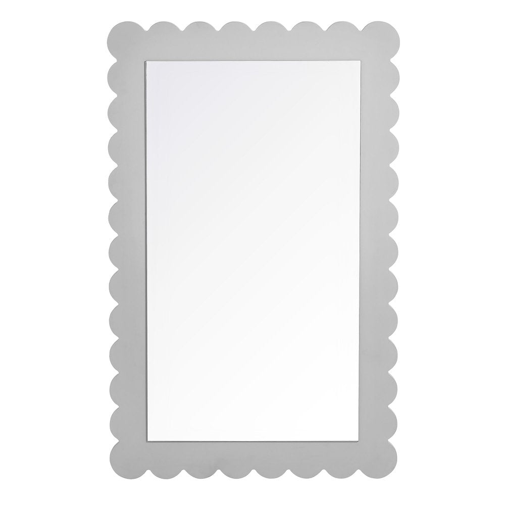Emmeline Scalloped Rectangle Wall Mirror