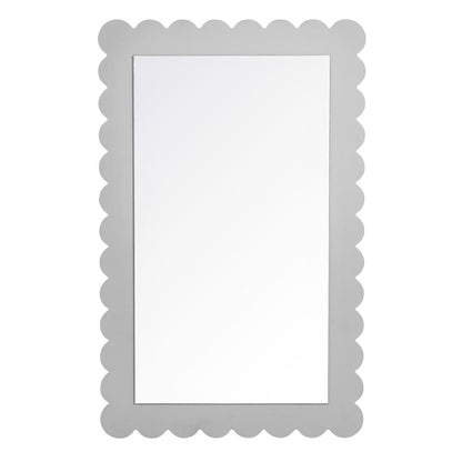 Emmeline Scalloped Rectangle Wall Mirror