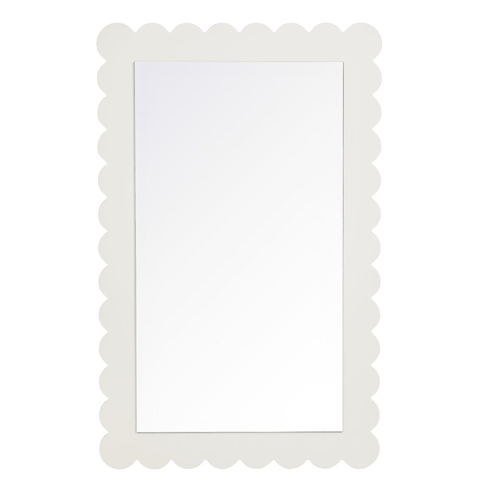 Emmeline Scalloped Rectangle Wall Mirror