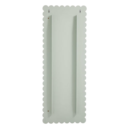 Emmeline Scalloped Rectangle Floor Mirror