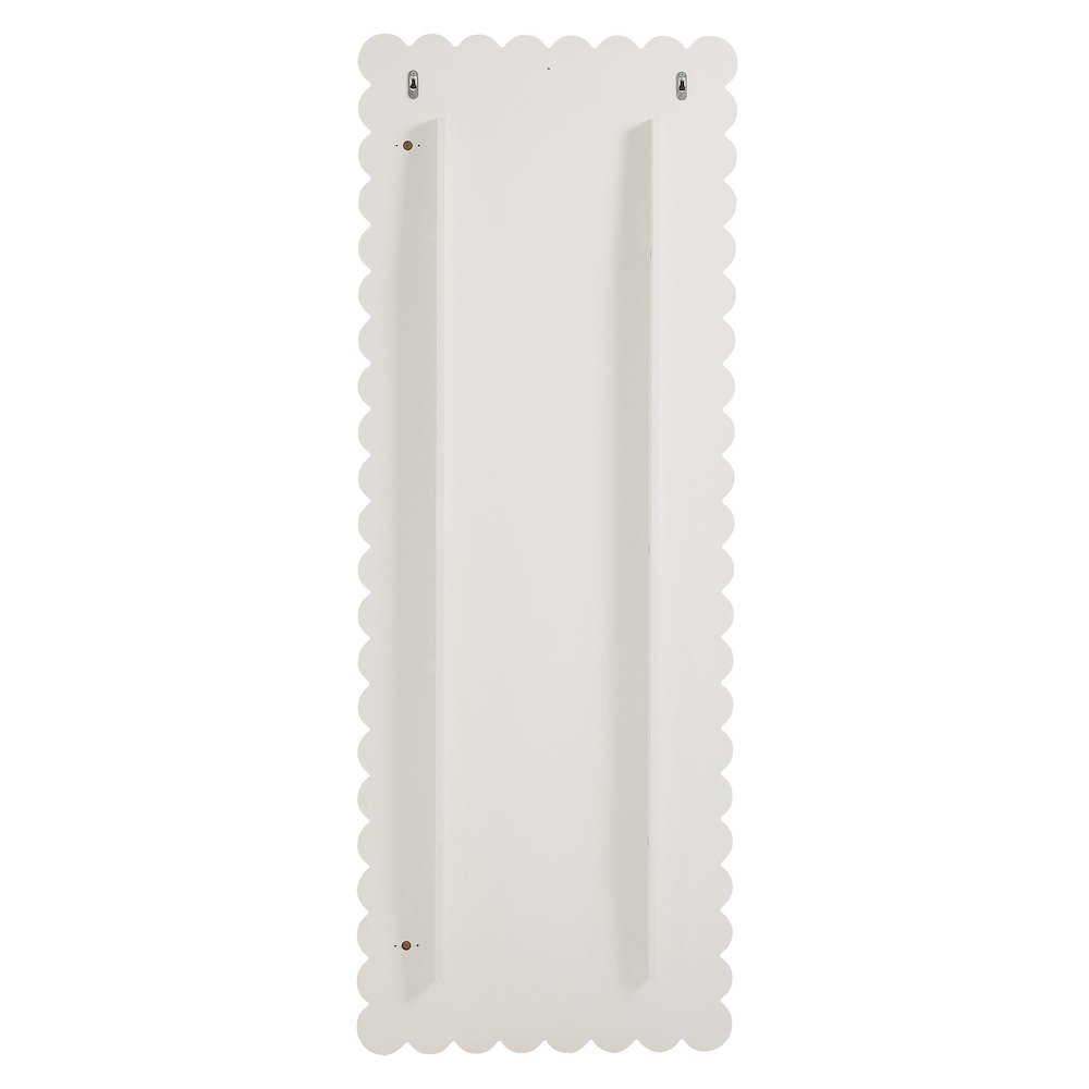 Emmeline Scalloped Rectangle Floor Mirror
