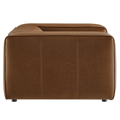 Auren Upholstered Vegan Leather Modular Armchair