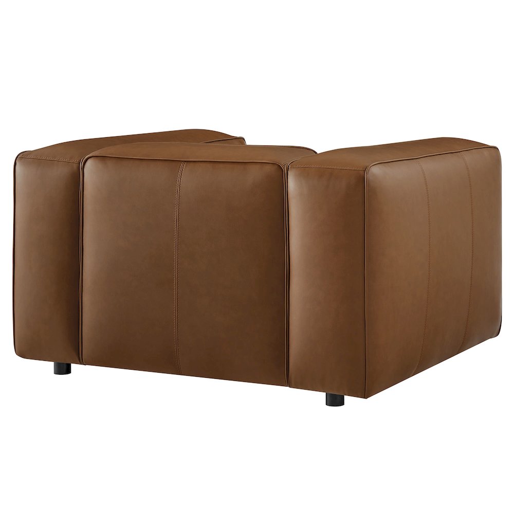Auren Upholstered Vegan Leather Modular Armchair