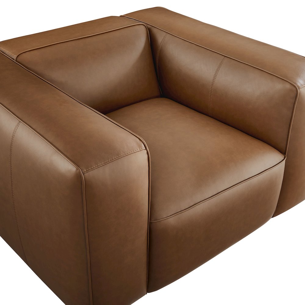 Auren Upholstered Vegan Leather Modular Armchair