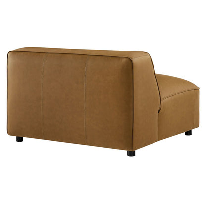 Auren Upholstered Vegan Leather Modular Armless Chair