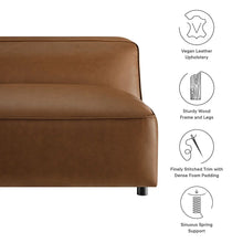 Auren Upholstered Vegan Leather Modular Armless Chair