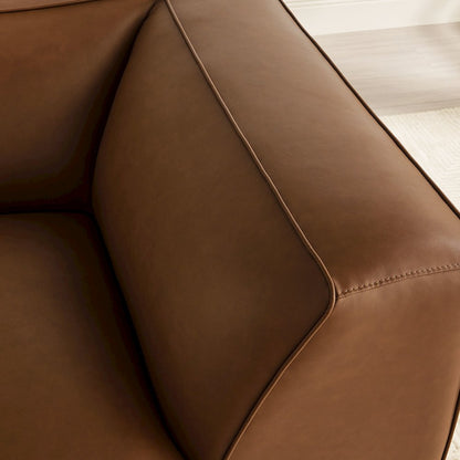 Auren Upholstered Vegan Leather Modular Corner Chair