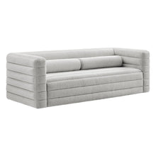 Relle Channel Tufted Boucle Upholstered Sofa