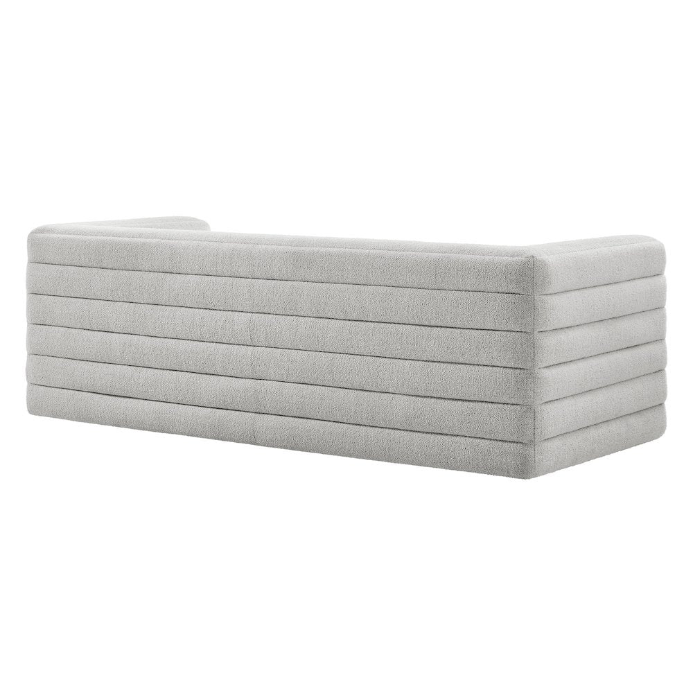 Relle Channel Tufted Boucle Upholstered Sofa