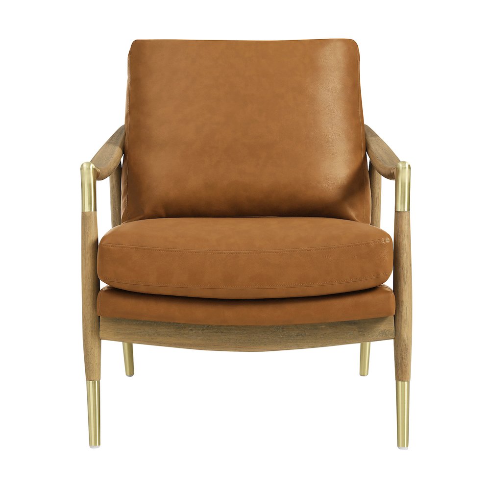 Langford Vegan Leather Accent Armchair