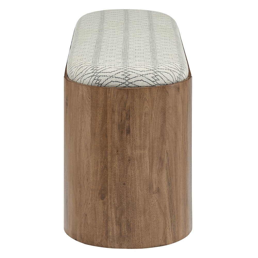 Ashby 45" Geometric Upholstered Bench