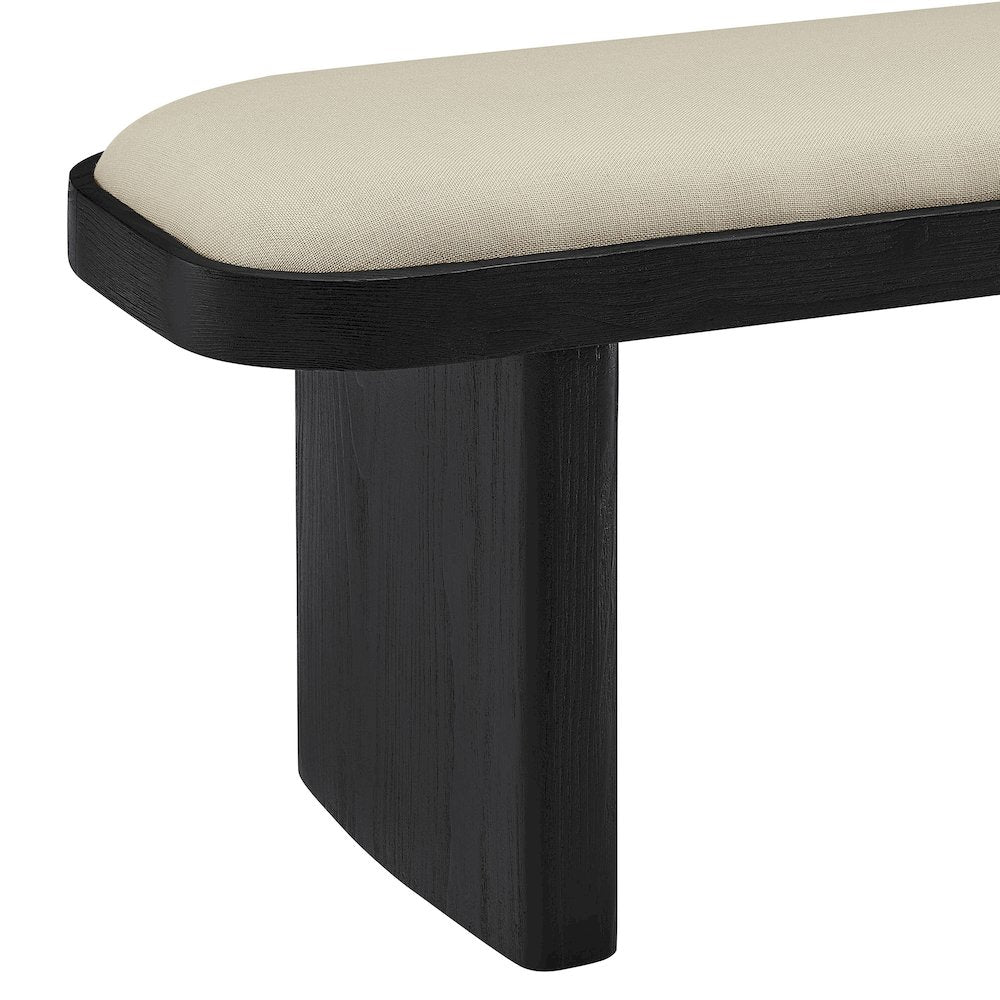 Iver 43" Upholstered Wood Accent Bench