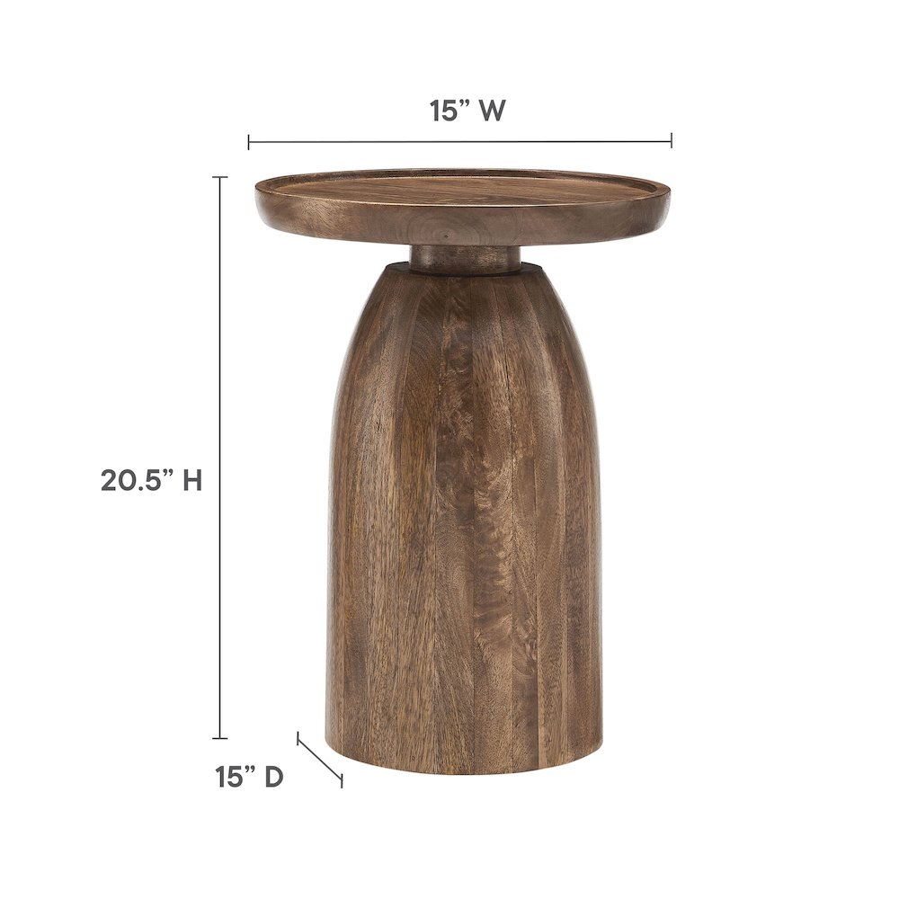 Holloway Round Wood Side Table