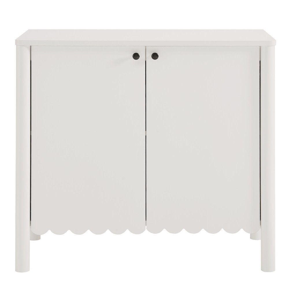 Emmeline 35" 2-Door Scalloped Sideboard Cabinet