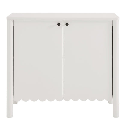 Emmeline 35" 2-Door Scalloped Sideboard Cabinet
